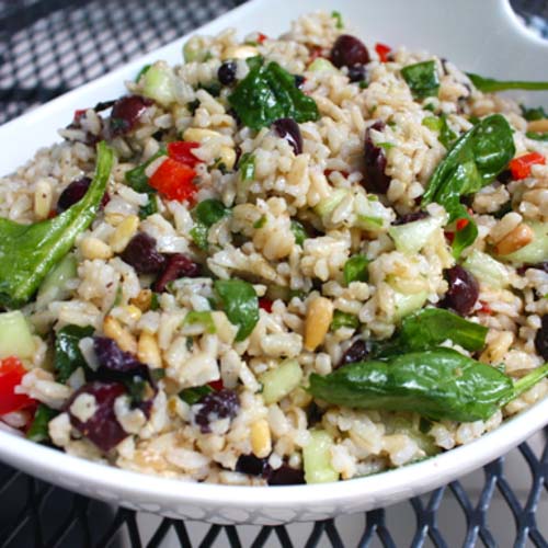 Vegan Mediterranean Rice Salad