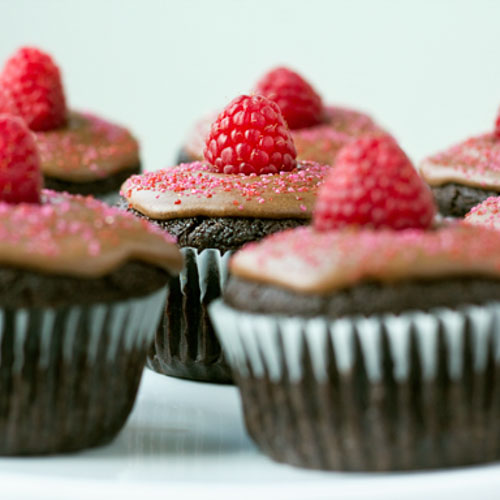 Vegan Frosted Chocolate Cupcakes