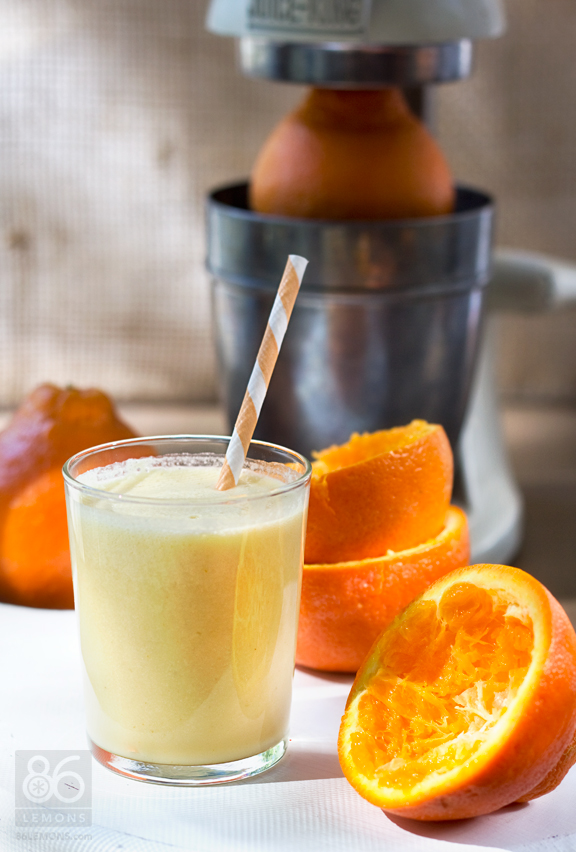 Orange Creamsicle Smoothie #vegan #glutenfree  #minneola #juice 86lemons.com
