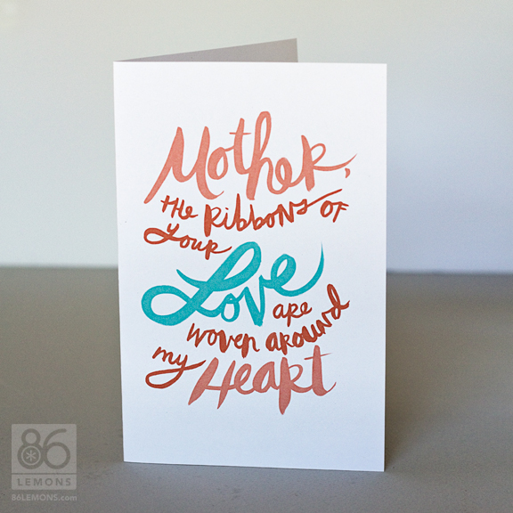 Mother's Day Card #freeprintable #diy #freedownload 86lemons.com