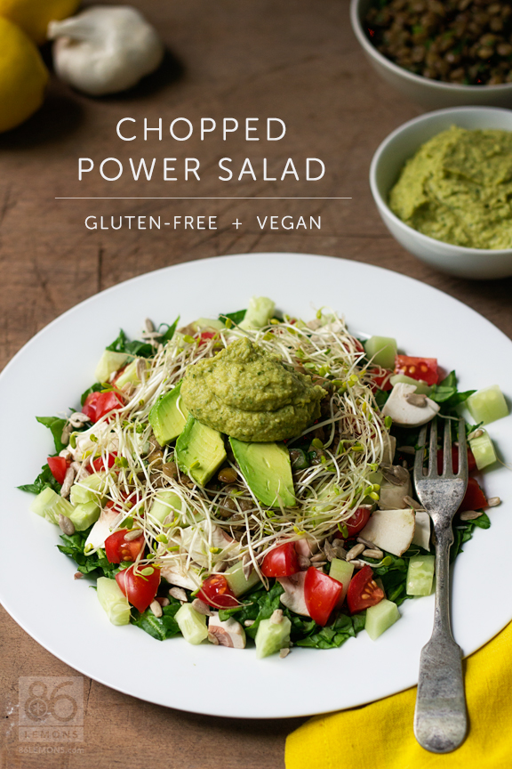 Chopped Power Salad #vegan #glutenfree #recipe