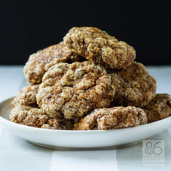 Pumpkin Oatmeal Cookies #vegan #cookie #glutenfree #recipe #dessert #snack