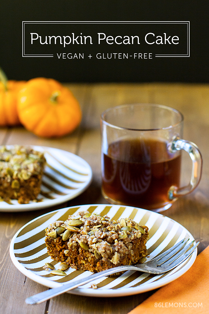 Pumpkin Pecan Cake (vegan, gluten-free) 8