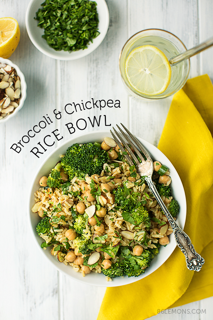 Broccoli Chickpea Rice Bowl (vegan, gluten-free) 06