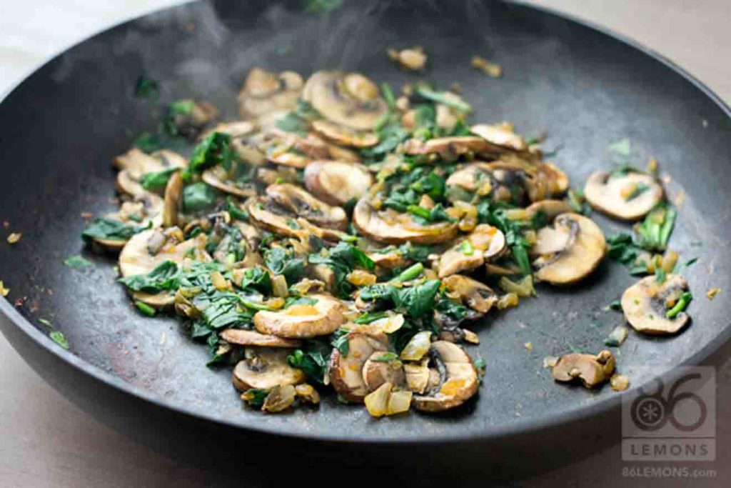 Vegan Mushroom and Spinach Pockets