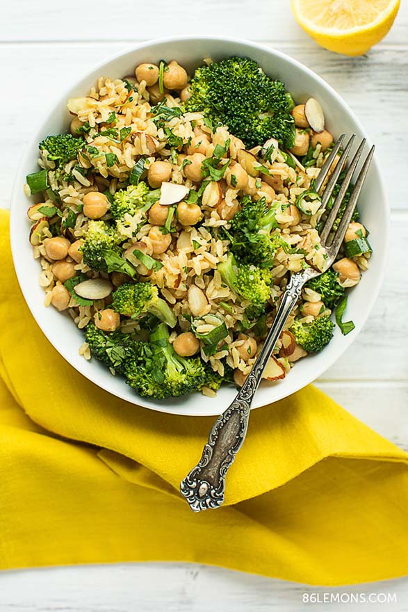 Vegan Broccoli & Chickpea Rice Bowl Gluten-free