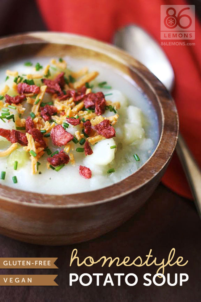 Homestyle Vegan Potato Soup Gluten-free