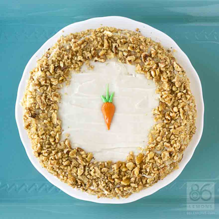 Vegan Carrot Cake with Cream Cheese Frosting Gluten-free