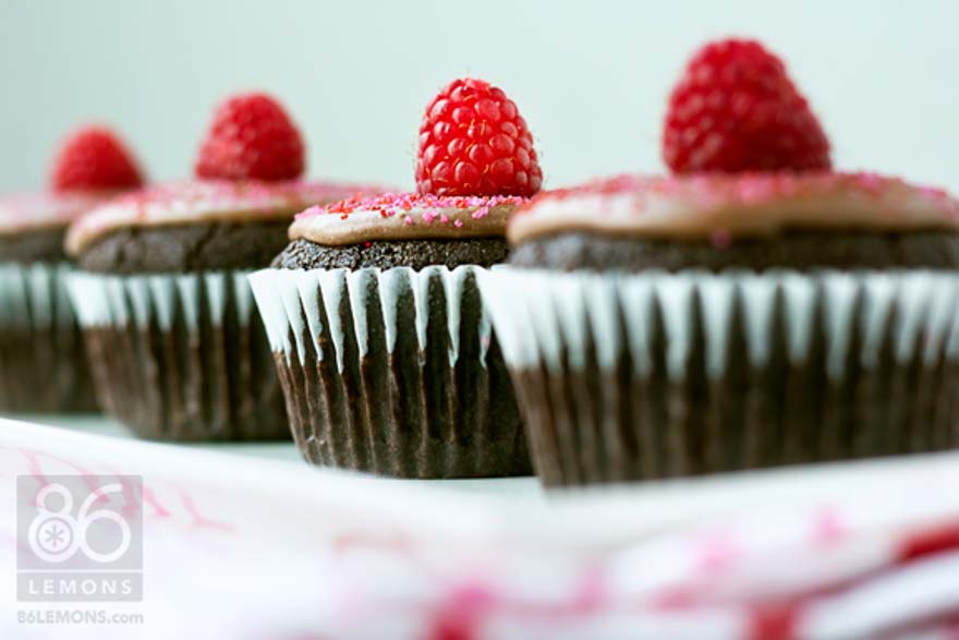 Vegan Frosted Chocolate Cupcakes (Gluten-Free)