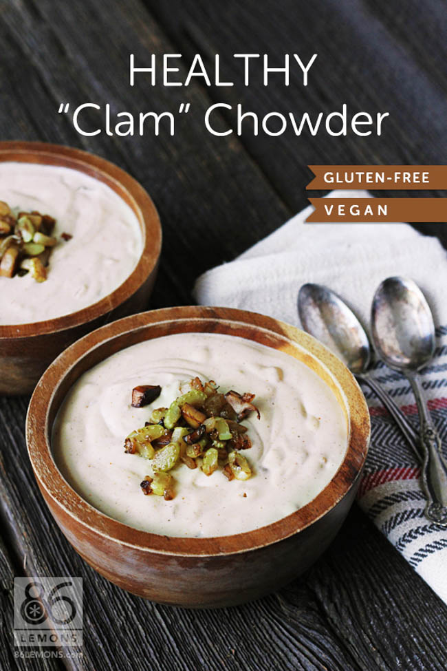 Vegan Healthy Clam Chowder Gluten-free