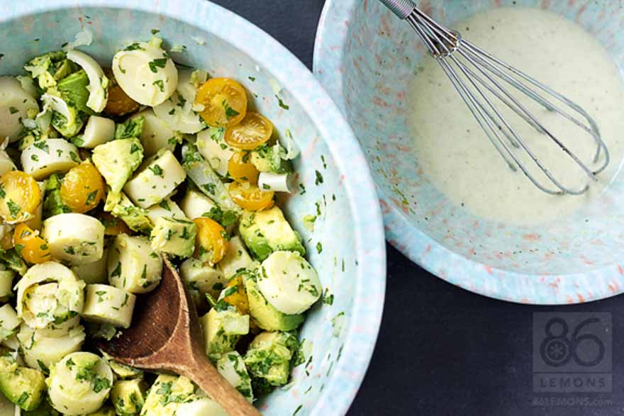 Vegan Hearts of Palm and Avocado Salad Gluten-free