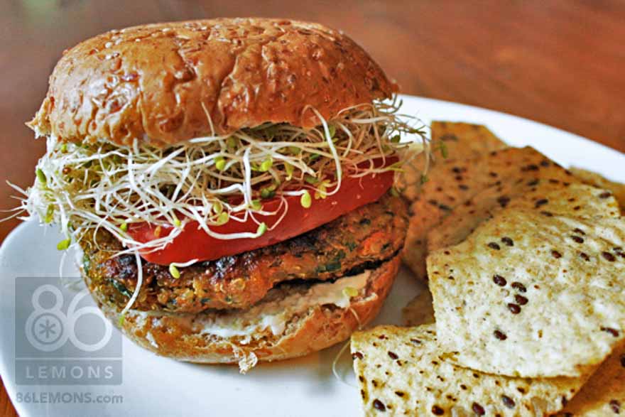 Vegan Marie Catrib's Sweet Potato Quinoa Burgers Gluten-free