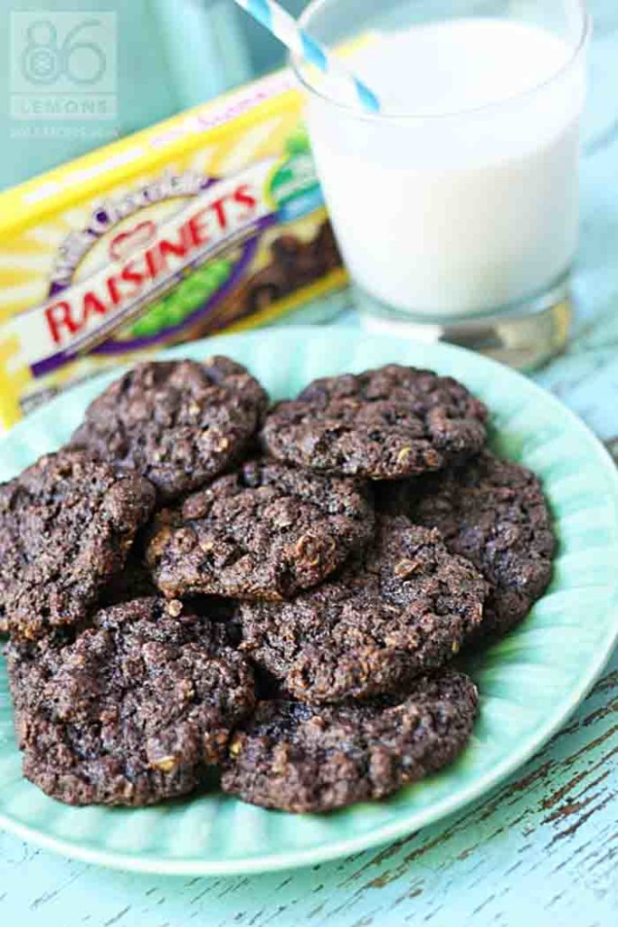 Vegan Raisinets Cookies