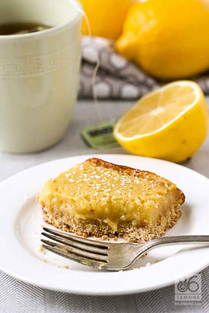Vegan Lemon Bars Gluten-free