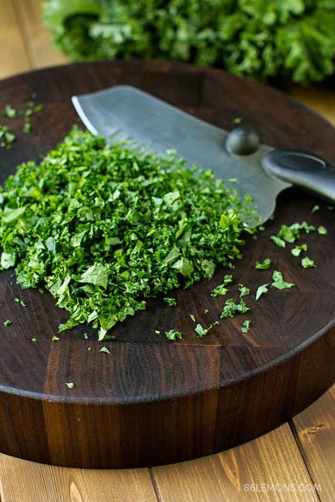 Vegan Quinoa Kale Bowl with Mushrooms & Asparagus Gluten-free + Butcher Block Giveaway!