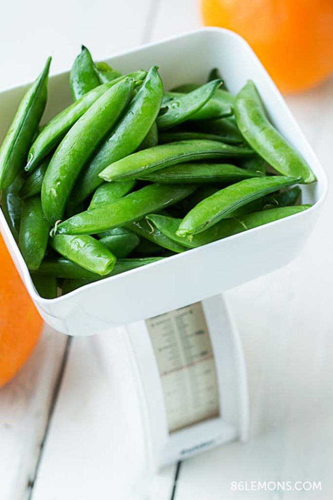 Vegan Sugar Snap Peas with Mint and Warm Coconut Dressing Gluten-free