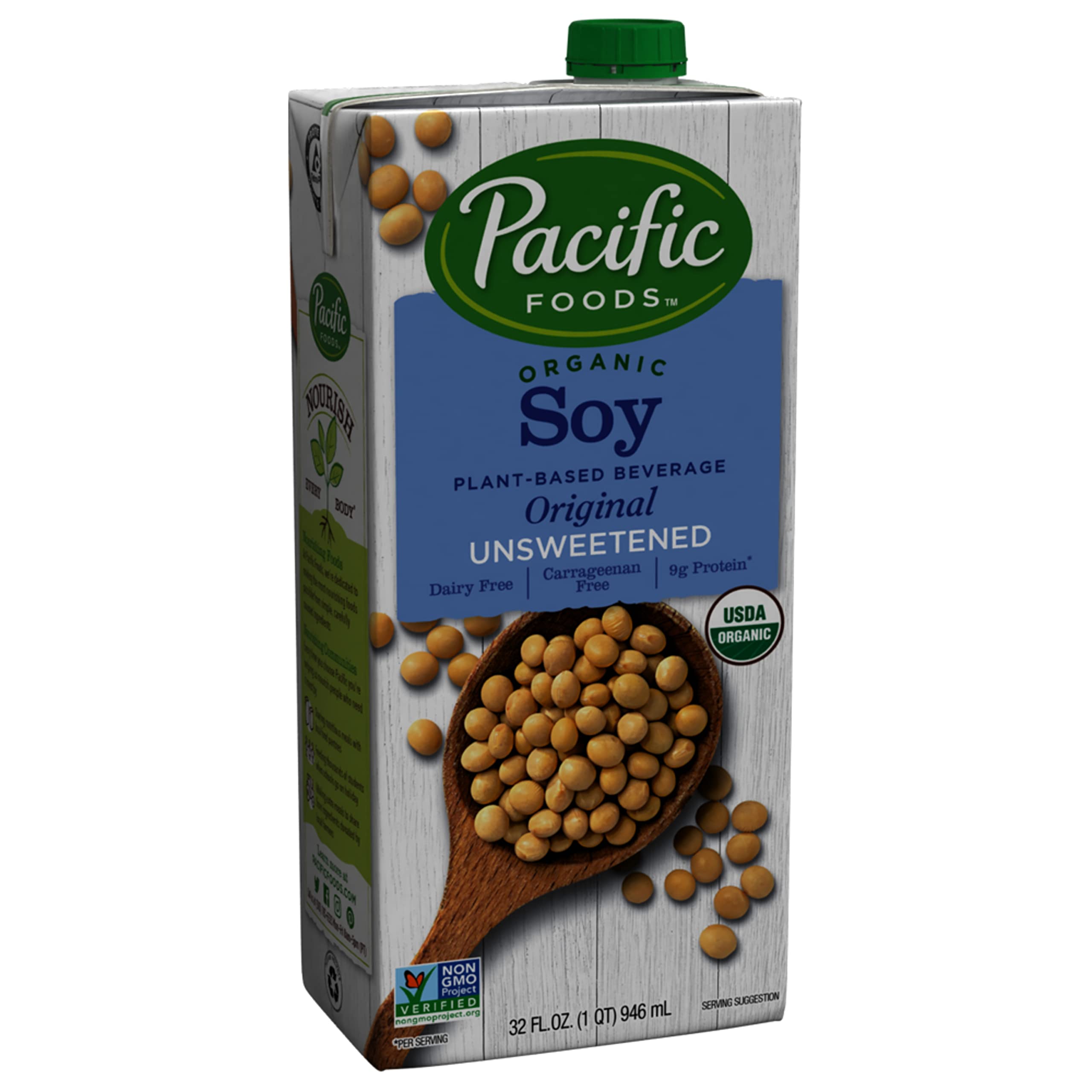 Pacific Foods Organic Soy Unsweetened Original Plant-Based Beverage
