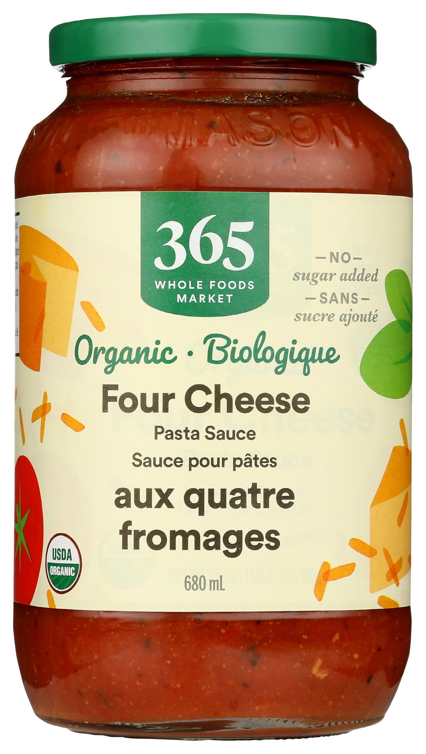 365 by Whole Foods Market, Organic 4 Cheese Pasta Sauce