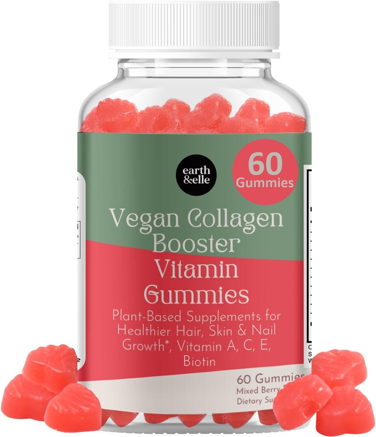 EARTH & ELLE Vegan Collagen Gummies